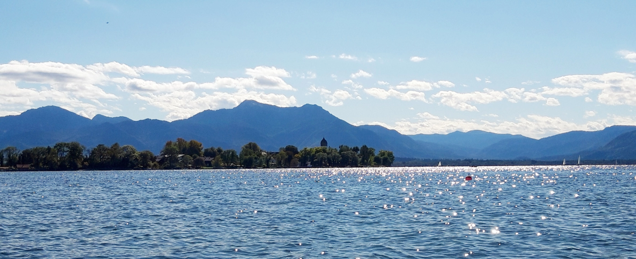 Chiemsee bei Sonnenschein