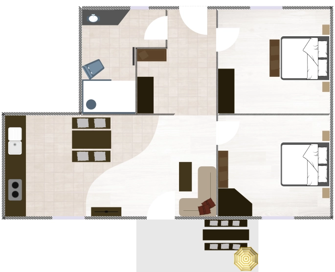 Raumplan Wohnung Chiemsee