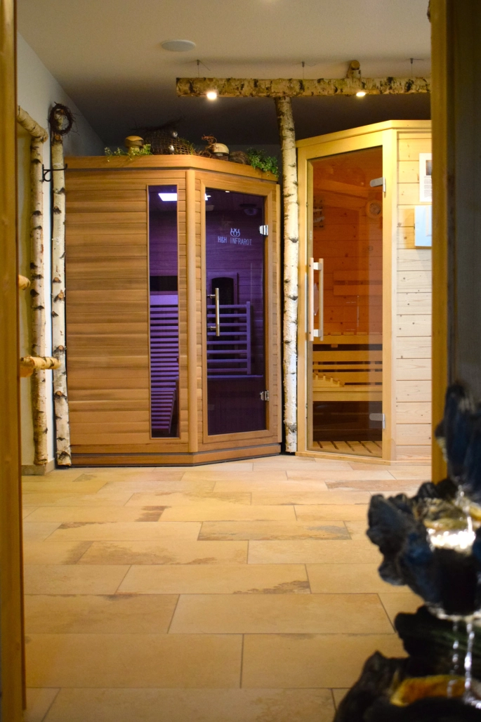 Infrarotkabine und Sauna