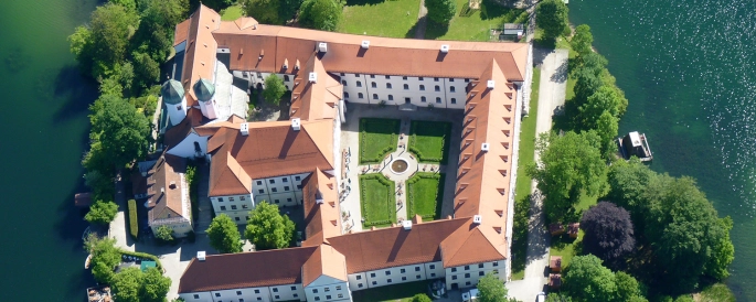 Schloss Luftbildaufnahme